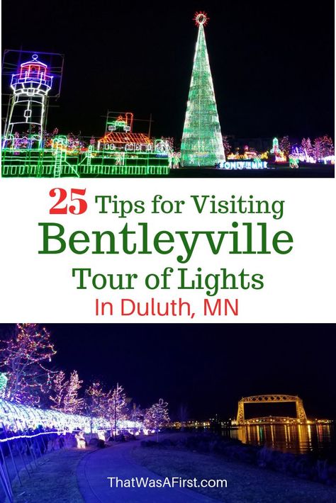 A holiday season in the upper midwest is not complete without a visit to Bentleyville in Duluth Minnesota!  Here are 25 tips for your trip! #Duluth #Minnesota #thatwasafirst #holidaydisplays Bentleyville Duluth Mn, Duluth Minnesota Winter, Fun Trips, Minnesota Winter, Minnesota Travel, Duluth Minnesota, Duluth Mn, Christmas Tradition, Travel Blogging