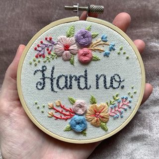 Lauren G (@cutiosities) • Instagram photos and videos Subversive Cross Stitch, Needlework Crafts, Hoop Embroidery, Cross Stitch Funny, Needle Art, Stitching Art, Learn To Sew, Embroidery And Stitching, Yarn Crafts