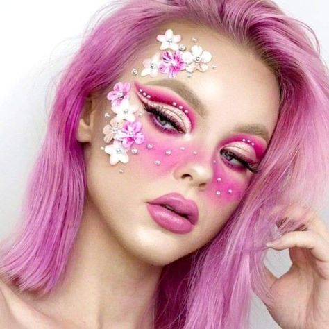 Halloweenský Makeup, Festival Make Up, New Year's Makeup, Flower Makeup, Easter Makeup, Face Art Makeup, Fairy Makeup, Creative Eye Makeup, Crazy Makeup