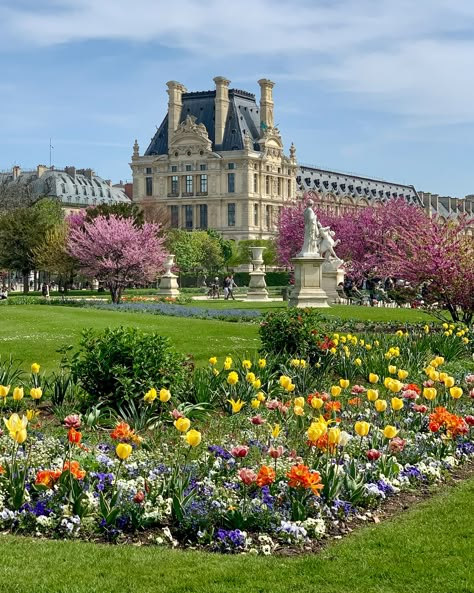 Paris Garden, Paris In Spring, Spring In Paris, Tuileries Garden, Paris Dream, France Aesthetic, Jardin Des Tuileries, Paris Vacation, Parisian Life