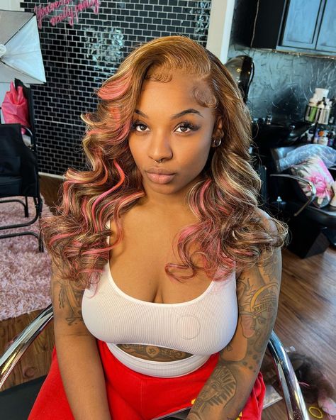 Daisea Dolls Experience 💗 on Instagram: “Napoleon ice cream anyone 😋 Custom color, frontal wig install 💗” Napoleon Ice Cream, Color Frontal Wig, Frontal Wig Install, Pink Quince, Wig Install, Color Vibe, Tax Refund, Frontal Wig, Hd Lace