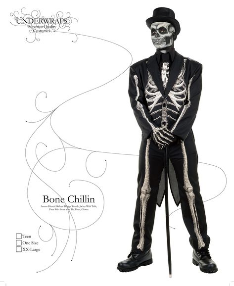 Underwraps Mens Skeleton Tuxedo Costume  Bone Chillin * Extra information might be discovered at the picture link. (This is an affiliate link). #halloweencostumesformen Mens Skeleton Costume, Voodoo Costume, Hippie Costume Halloween, Halloween Costume Suit, Mardi Gras Costumes, Skeleton Costume, Halloween Makeup Scary, Halloween Express, Costumes For Teens