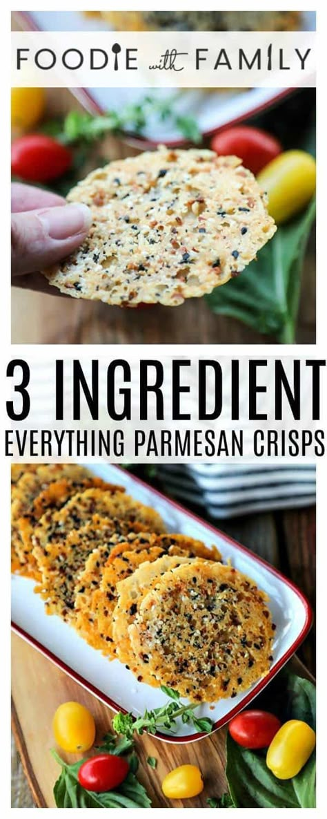 Everything Parmesan Crisps Parmesan Cheese Crisps, Galletas Keto, Parmesan Chips, Parmesan Crisps, Snack Platter, Cheese Crisps, Baked Cheese, Crisp Recipe, Snack Attack