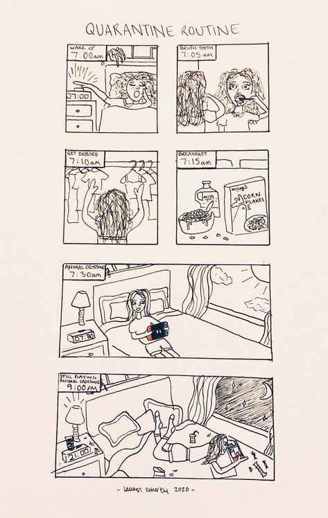 W3 | Comic Strip - Quarantine Routine #oneperday2020 on Behance Comic Strip Sketch, Story Boards Illustration, Digital Comic Art, Simple Comic Strip Ideas, Easy Comic Strip Ideas, Comic Strip Ideas Student, Simple Comic Strip Drawing, Story Board Illustration Ideas, Storyboard Ideas Simple