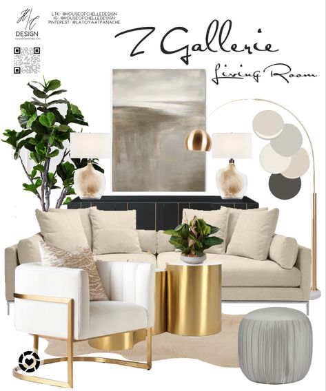 Neutral Glam Living Room, Modern Elegant Living Room, Boho Glam Living Room, Books Living Room, Rug Modern Living Room, Living Room Moodboard, Contemporary Living Room Sofa, Extra Deep Sofa, Living Room Glam