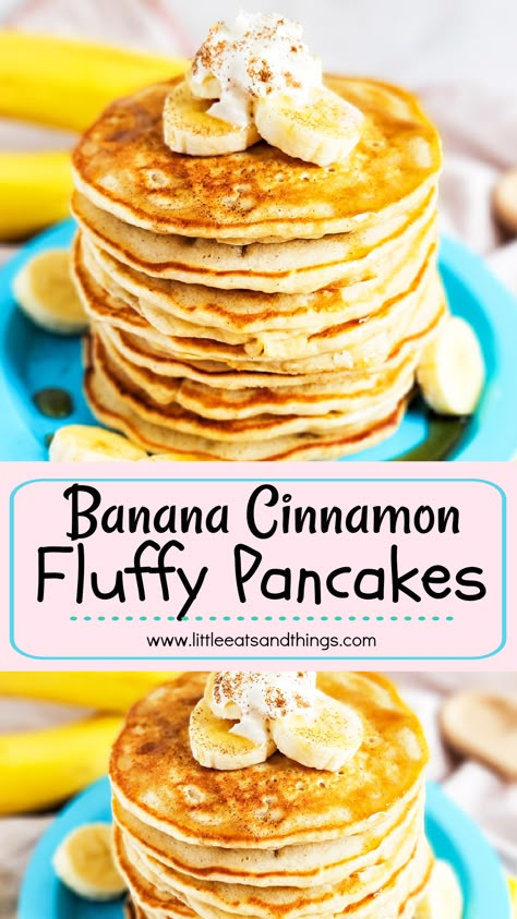 Cinnamon Banana Pancakes, Banana Pancakes For Toddler, Banana Applesauce Pancakes, Good Easy Desserts, Banana Pancake Recipes, Healthy Kids Breakfast Ideas, Best Banana Muffins Ever, Banana Banana Bread, Best Banana Muffins