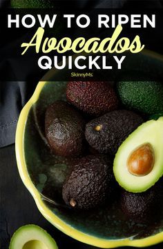 How To Soften Avacodo, Rippen An Avocado Fast, How To Ripen Avocados Quickly, Ripen Avocado, Unripe Avocado, How To Ripen Avocados, Avocado Dessert, Food Info, Avocado Recipes