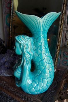 ocean waves coil pottery | 1000+ images about Crafts on Pinterest | Ceramics, Mermaids and Seahorses Fairies Quotes, Mermaid Vase, Ceramic Project Ideas, Ceramic Mermaid, High School Ceramics, Coil Pottery, Mermaids Sirens, Art Deco Illustration, Mermaid Fairy