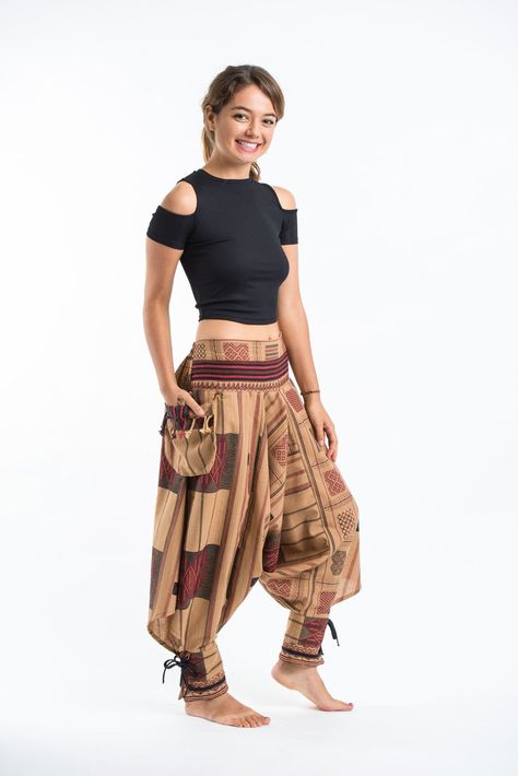 Indian Men Fashion, Harem Pants Women, Salwar Kamiz, Ankle Straps, Hippie Style, Costume Design, Diy Fashion, Chic Style, Harem Pants