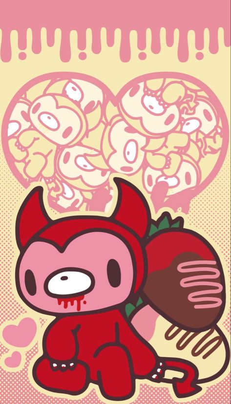 Gloomy Bear Wallpaper, Gloomy Bear, Cocoppa Wallpaper, Emo Wallpaper, Bear Valentines, Sanrio Wallpaper, Bear Wallpaper, All Things Cute, Kawaii Wallpaper