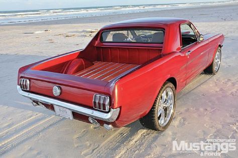 1965 Ford Mustang - Kangarute Mustang Truck, Weird Vehicles, Mustang 67, Cars Mustang, 1965 Ford Mustang, Cool Old Cars, Kustom Cars, Classic Mustang, Classic Cars Trucks Hot Rods