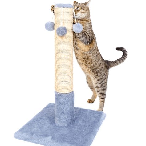 The Ideal Scratching Post For Cats: Cat Approved • Kritter Kommunity Tall Cat Scratching Post, Cat Lead, Cat Scratchers, Cat Perch, Sisal Rope, Cat Scratching Post, Dog Furniture, Cat Scratcher, Scratching Post