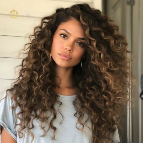 Curly Hair Face Framing Highlights, Face Frame Highlights Curly Hair, Big Natural Curly Hair, Face Framing Highlights Curly Hair, Long Curly Hairstyles Natural, Long Layered Curly Hair Face Framing, Curly Hairstyles Natural, Curly Bride, Long Natural Curls