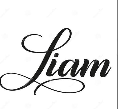 Liam Name Tattoo Design, Liam Name Tattoo, Liam Name, Bald Hair, Name Tattoo Designs, Name Tattoo, Name Tattoos, Photo Art Gallery, Cute Tattoos