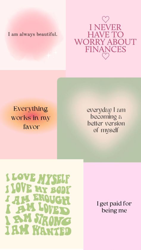 affirmations college aesthetic positive empowering daily affirmations Aesthetic Screen, Phone Lock Screen, Self Love Self Care, Phone Lock, Screen Savers Wallpapers, College Aesthetic, Love My Body, Screen Saver, Wallpaper Phone