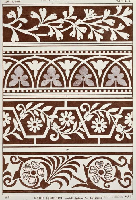 40 classic vintage stencil designs you can download & use 1 Classical Border Design, Stencil Designs Vintage, Vintage Border Design, Cool Doodle Ideas, Pattern Design Ideas, Greek Pattern, Gothic Pattern, Vintage Borders, Doodle Ideas