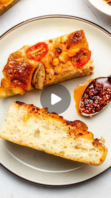 Lisa Kitahara on Instagram: "🌶 Miso Chili Focaccia comin’ in hot just in time for #focacciafriday 😌⁣
⁣
So happy you guys have been loving the miso garlic focaccia, so here’s another yummy variation to try— especially if you like spicy this ones for youuuu!! 😈⁣
⁣
Golden crisp on the outside + fluffy, chewy & tender on the inside thanks to the higher hydration + overnight fermentation. With puddles of miso chili oil, sweet corn, tomatoes and garlic… all. da. yes. 👏🏻 I think even subie wanted a bite heh (΄◉◞౪◟ ◉｀). ⁣
⁣
Perfect for weekend baking! Happy Friday & enjoy, friends 💛. ⁣
⁣
〰️⁣
INGREDIENTS⁣
* Bread flour⁣
* Instant yeast⁣
* Salt⁣
* Olive oil ⁣
* Flaky salt⁣
* Miso chili oil⁣
* Toppings of choice ⁣
⁣
 ✨full recipe on okonomikitchen.com [https://okonomikitchen.com/miso-chili-oil- Garlic Focaccia, Weekend Baking, Flaky Salt, Chili Oil, Instant Yeast, Sweet Corn, Bread Flour, Yeast, Happy Friday