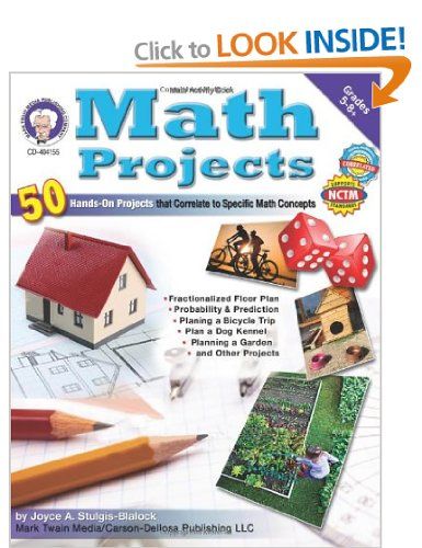 Math Projects: Amazon.co.uk: Joyce Stulgis-Blalock, Mary Dieterich, Sarah M. Anderson: Books Math Workbook, Math Manipulatives, Creative Problem Solving, 7th Grade Math, 8th Grade Math, Math Projects, 5th Grade Math, Mental Math, High School Math