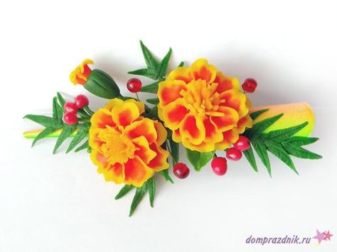 19 Clay Step By Step, Polymer Clay Garden, Art And Craft Images, Flowers Polymer Clay, Polymer Clay Brooch, Clay Glazing, Floral Tutorials, Polymer Clay Tips, Clay Garden