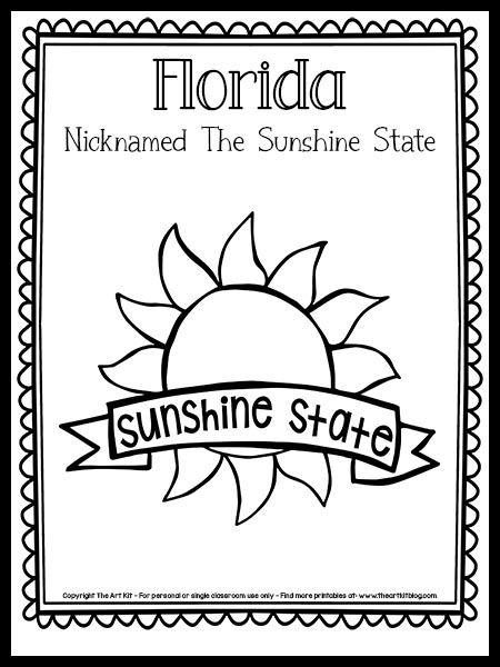 Florida Crafts For Preschool, Florida Crafts For Kids, Florida Coloring Pages, Florida Crafts, Elementary School Craft, Florida Activities, Around The World Theme, Trip Activities, Preschool Art Projects