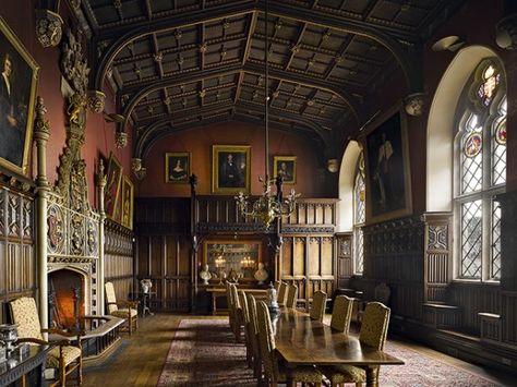 Great Hall | Powderham Castle Cottage Tudor, Tudor Castle, Gothic Manor, Manor Interior, Castle Rooms, English Manor Houses, Gothic Castle, Castle Aesthetic, Castles Interior