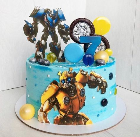 Prime Cake, Optimus Prime Cake, Transformers Birthday Cake, Pirate Ship Cakes, Transformers Cake, Half Birthday Cakes, Transformers Birthday Parties, Transformers Birthday, Transformer Birthday