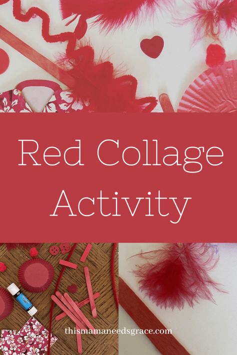 Color Red Crafts For Infants, Color Red Books Preschool, Red Color Activity Preschool Ideas, Preschool Red Crafts, Color Red Preschool Activities, Red Color Crafts Preschool, Color Red Crafts For Toddlers, Red Crafts For Toddlers, Red Crafts Preschool