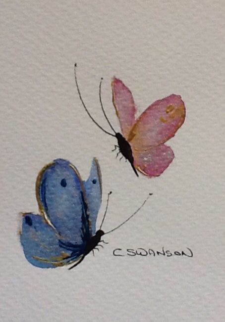 Butterfly sketch Watercolour 4 x 6 Simple Butterfly Watercolor, Butterfly Simple Painting, Easy Butterfly Watercolor, Watercolour Butterfly Easy, Painted Butterfly Easy, Watercolor Art Ideas Easy Simple Flowers, Butterfly Watercolor Painting Easy, Butterfly Sketch Easy, Watercolor Butterfly Painting