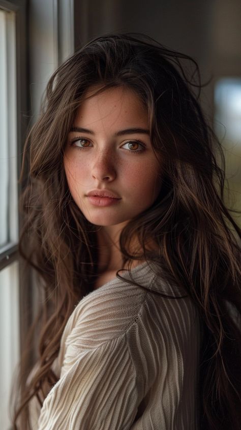 Trendy We Fryzurach, Girl With Brown Hair, Female Character Inspiration, Brunette Woman, Long Brown Hair, Trending Hairstyles, American Beauty, Travel Fashion, Photography Women