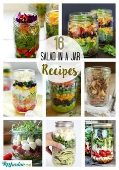 Low Carb Mason Jar Salad Recipes, Mason Jar Salad Recipes Healthy, Jar Lunches, Jar Salad Recipes, Greek Salads, Mason Jar Lunch, Salad Jars, Recipes Cupcakes, Mason Jar Salads