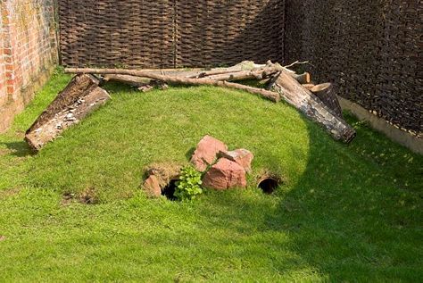 Photo of Westbury Court Gardens, Westbury upon Severn, Gloucestershire. Diy Rabbit Burrow, Bunny Burrow, Rabbit Playground, Rabbit Burrow, Bunny Tunnel, Rabbit Tunnel, Rabbit Hutch And Run, Rabbit Shed, Rabbit Enclosure