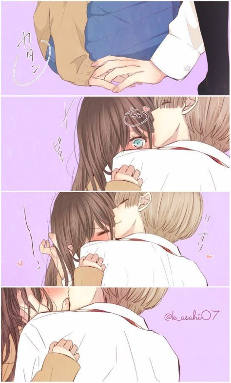 Romantic Anime Couples, Cute Stories, Anime Monochrome, Cute Couple Art, Me And Him, Anime Love Couple, Dessin Adorable, Anime Couples Manga, Anime Kiss