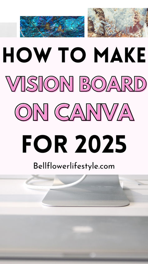 How to make Vision board on canva for 2025 Picture Frame Vision Board, Vision Binder Ideas, Vision Board Essentials, Vision Board Book Ideas, Becoming Board, Digital Vision Board Ideas Examples, Examples Of Vision Boards, Vision Boards For Manifestation, Vision Board Planning