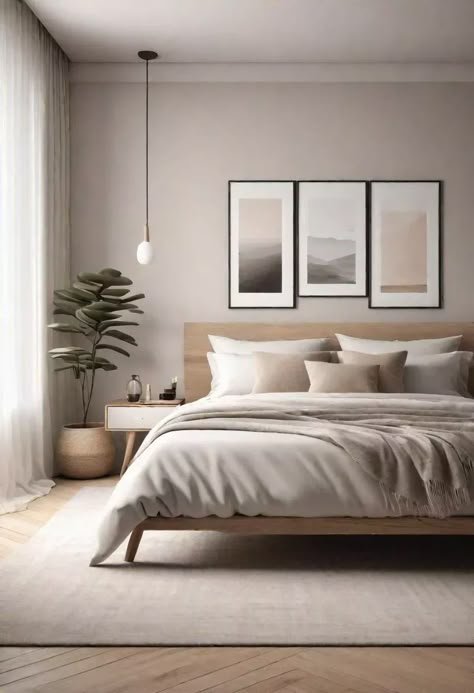 Bedroom Inspirations Men, Nyc Bedroom, Interior Palette, Neutral Bedroom Design, 2024 Bedroom, Minimalist Bedroom Decor, Minimal Bedroom, Neutral Bedrooms, Designing Ideas