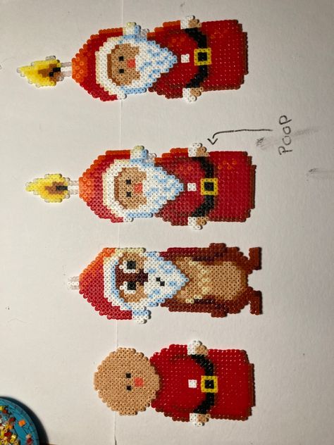 Perleplader Ideas Jul, Perleplader Ideas, Jul Perler, Hama Beads Christmas, Juleverksted For Barn, Melt Beads Patterns, Jul Diy, Christmas Perler Beads, Easy Perler Beads Ideas