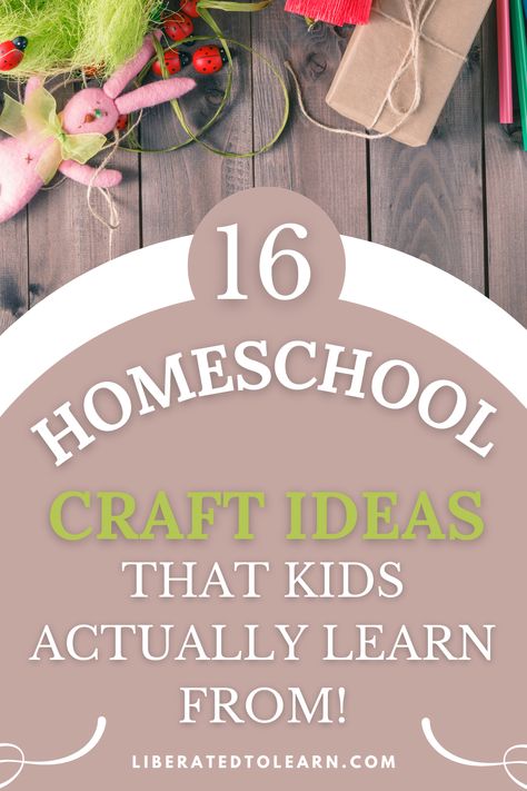 16 homeschool craft ideas that kids actually learn from Homeschool Craft Ideas, Homeschool Crafts, Make Learning Fun, Homeschool Art, Craft Activities For Kids, Preschool Crafts, Fun Learning, Kids Learning, Subjects