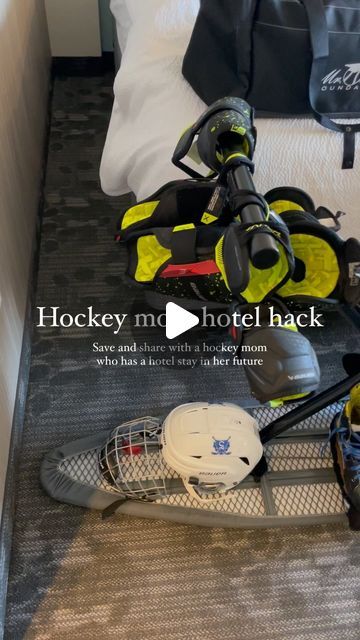 Lyndsie Erlandson | Mindful Homeschooling, Living with Less on Instagram: "So this is what these things are for 😂 Using my best efforts to keep the hockey gear aired out this tournament weekend. ✌🏼" Hockey Mom Hacks, Hockey Tournament Ideas, Hockey Drying Rack, Living With Less, Hockey Tournament, Hotel Hacks, Hockey Tournaments, Hockey Gear, February 3