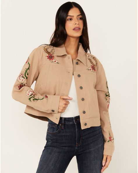 Western Embroidery, Summer Denim, Seamless Transition, Dressy Outfits, Lightweight Jacket, Hand Warmers, Design Details, Unique Style, Everyday Wear