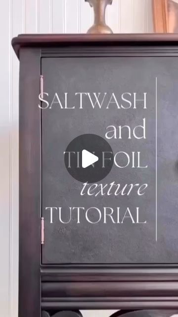 Saltwash®️~Just Add Paint on Instagram Saltwash Painted Furniture, Saltwash Furniture, Saltwash Paint, Salt Wash Paint Furniture, Salt Wash Paint, Salt Wash, Love Run, Tin Foil, Faux Finish