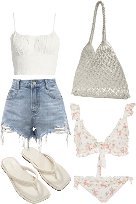 beach look Outfit | ShopLook Beach Look Outfits, Emmett Cullen, Vampire Werewolf, Paul Lahote, Outer Banks Outfits, Cute Beach Outfits, Beach Girl Aesthetic, Beachy Outfits, Hawaii Outfits