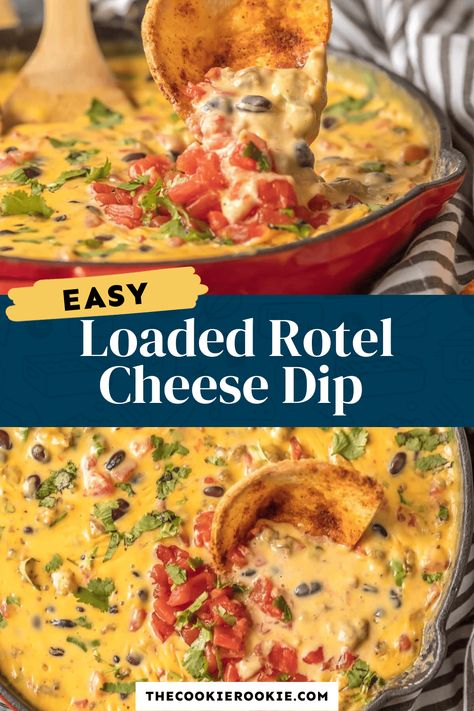 Loaded Rotel Dip, Oven Rotel Dip, Velveeta Sausage Rotel Dip, Loaded Rotel Burrito, Rotelle Dip Velveeta, Rotel Enchiladas, Velvets Cheese Dip, Rotelle Dip, Rotel Dip With Ground Beef