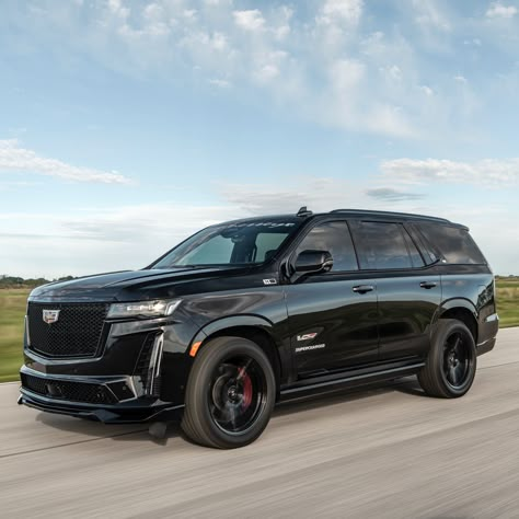 2024 Hennessey Cadillac Escalade-V H850 Classic Cadillac Cars, 2024 Cadillac Escalade, Cadillac Escalade 2024, Cadilac Escaled Black, 2024 Escalade, Escalade V, Escalade Car, Luxury Suv Cars, Audi Q8