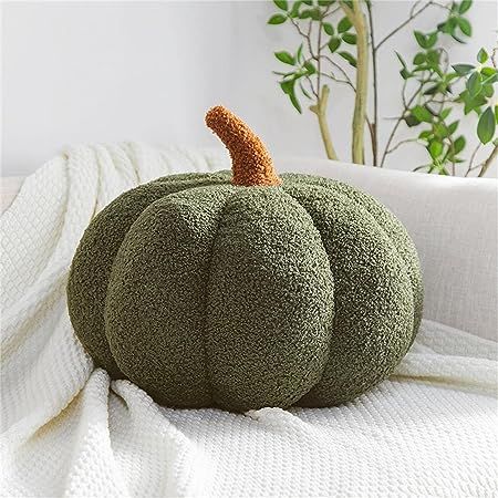 Lovely 3D simulated pumpkin pillow, super soft striped stretch fleece fabric, Q-elastic soft, comfortable and breathable. Built-in full of rich and fluffy PP cotton. Pumpkin Pillow, Fun Pumpkins, Creative Pumpkins, Funny Pumpkins, Pumpkin Pillows, Blue Pumpkins, Green Pumpkin, Green Throw Pillows, Cute Pillows