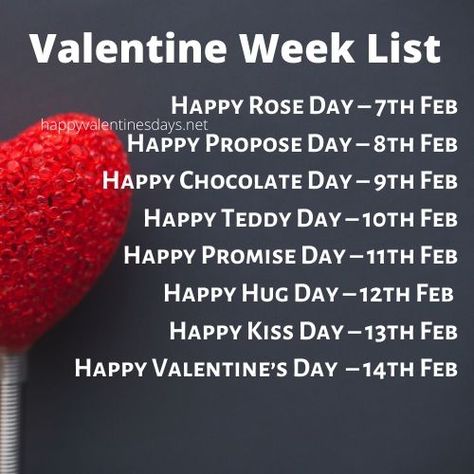 7 Feb to 21 Feb Days List : February Special Days List 2021 February Love Days List, Days Of February List, Feb Day List, Feb Special Days List, Feb Love Days List, February Special Days List, Feb Special Days, 7 Days Of Valentines Day List, Valentine's Week List