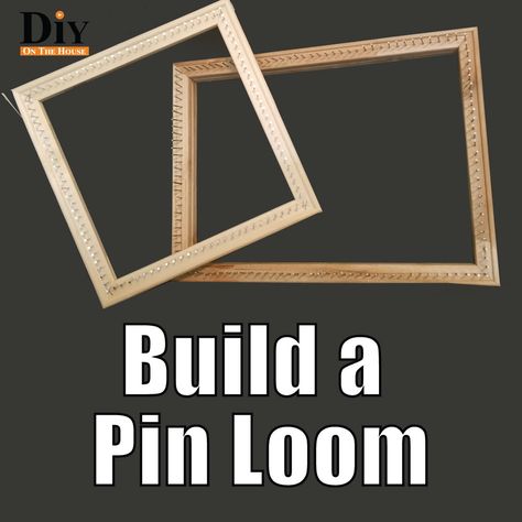 Pin Loom Weaving Projects, Make Your Own Pins, Weave Loom, Pin Loom Weaving, Loom Board, Needle Weaving, Pin Loom, Pin Weaving, Punch Embroidery