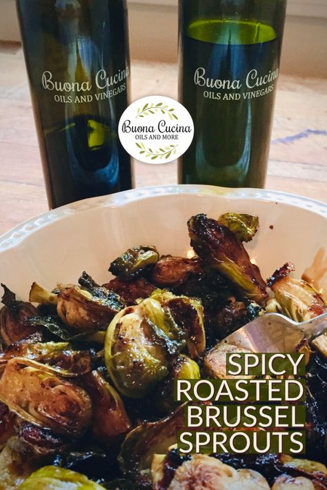 Who says VEGAN food isn’t tasty? When you add our SERRANO HONEY SPECIALTY VINEGAR and CHIPOTLE INFUSED OIL to this recipe, you’ll want to eat these veggies ALL the time!😉 Serrano Honey Vinegar Recipes, Infused Oil, Roasted Brussel, Roasted Brussel Sprouts, Food Categories, Vegan Food, Brussel Sprouts, Recipe Using, Vegan Vegetarian