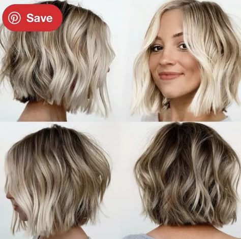 Blonde Hair Goals, Angled Bob Haircuts, Easy Hair Cuts, Ideas For Short Hair, Instagram Grid, Trendy Short Haircuts, Hair Color And Cut, Medium Hair Cuts, Styling Ideas