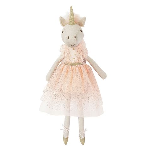 Any little dancer will love Mon Ami®'s charming twist on the typical ballerina plush doll, who twirls from playtime to naptime with ease. Unicorn Ballerina, Pale Pink Dress, Unicorn Doll, Ballerina Doll, Prima Ballerina, Animal Puzzle, Knit Pillow, Family Event, Floral Pillow Cover