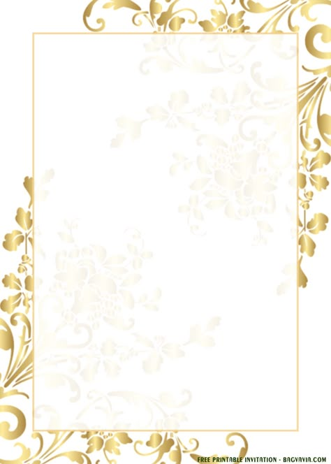 Download Now (FREE Printable) - Gold Lace Invitation Templates For Any Occasions #free #freeinvitation2019 #birthday #disney #invitations #invitationtemplates Invitation Background Yellow, Gold Invitation Template, Paper Template Free, Non Traditional Wedding Ring, Yellow Wedding Invitations, Wedding Borders, Lace Invitations, Traditional Wedding Rings, Wedding Invitation Background