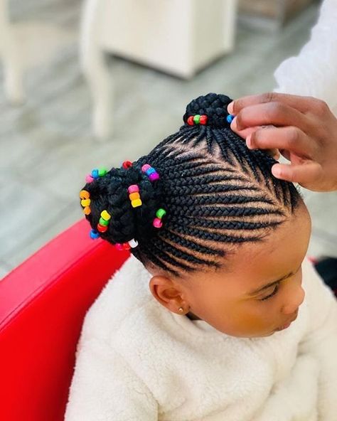 #kidbraid #kidhairstyles #kidsbraidstyles #childrenbraids #childrenhairstyles #girlshairstyles #kidfashion #hairstyles #trendybraids #toddlerhairstyles #hairstylesforkids Kids Hair Braiding Styles, Children Cornrow Hairstyles Natural Kids, Kids Cornrow Hairstyles Simple, Children Hair Styles Braids, Kids Hairstyles Black, African Hairstyles For Kids, Kids Hair Styles, Girls Hair Styles, Kids Cornrow Hairstyles